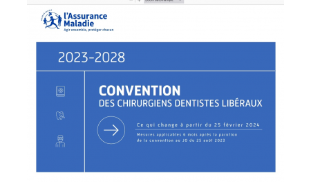 Nouvelle convention nationale des Chirurgiens-dentistes